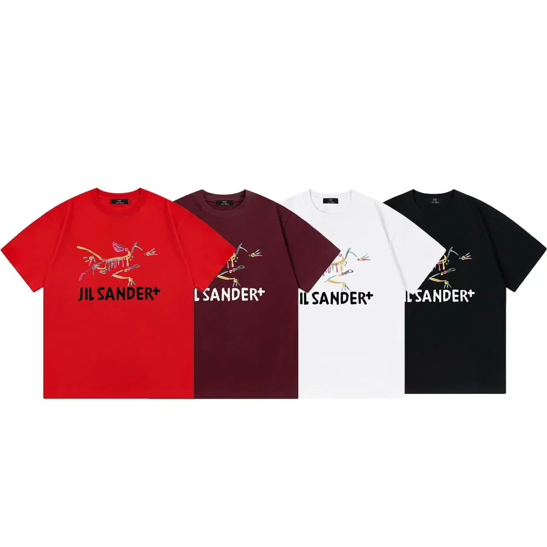 （ ） ARC TERYX JIL SANDER Series 2025New Arrival logo Same Style t 100％ 32 ：Black Size：XS S M L